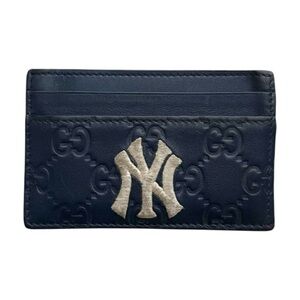 Gucci x MLB NY Yankees Monogram Card Holder Wallet